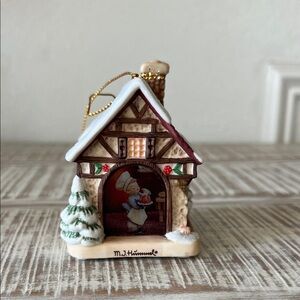 M.J. Hummel "Village Bakery" Illuminated Christmas Ornament.